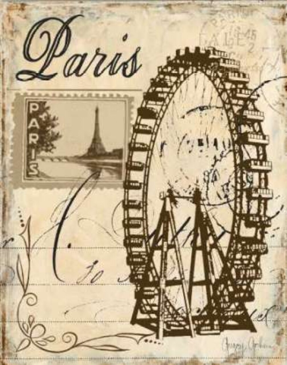 Paris Collage III Poster Print by Gregory Gorham - Item # VARPDXGOR311